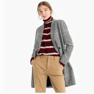 NWT J.Crew Daphne Glen Plaid Topcoat
